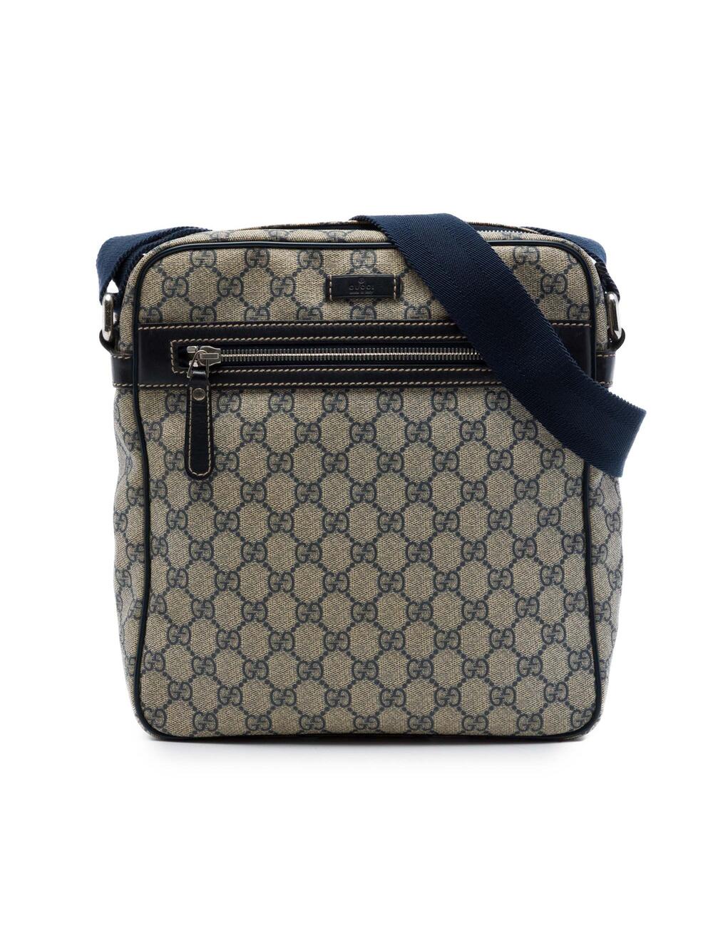 Gucci Front Zip Messenger Gg Coated #340974G79B